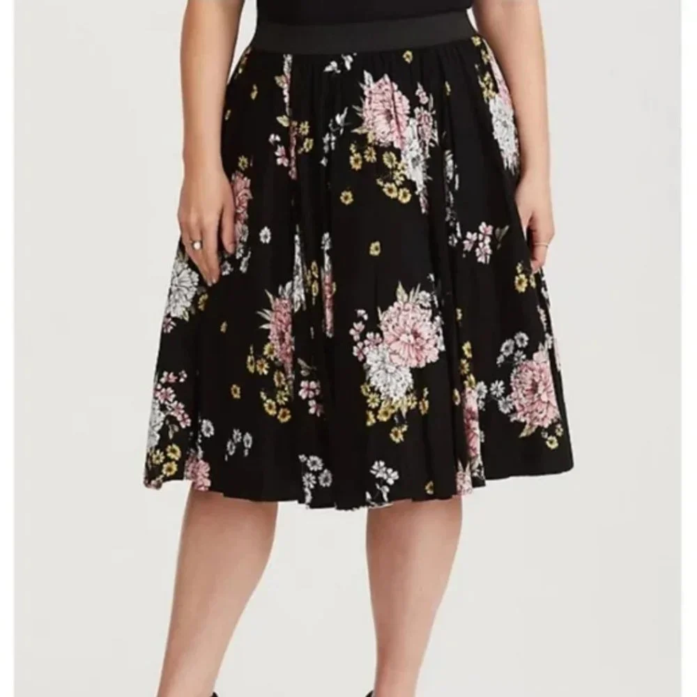 Torrid Swing midi skirt with tulle underskirt sz1X - Picture 4 of 13